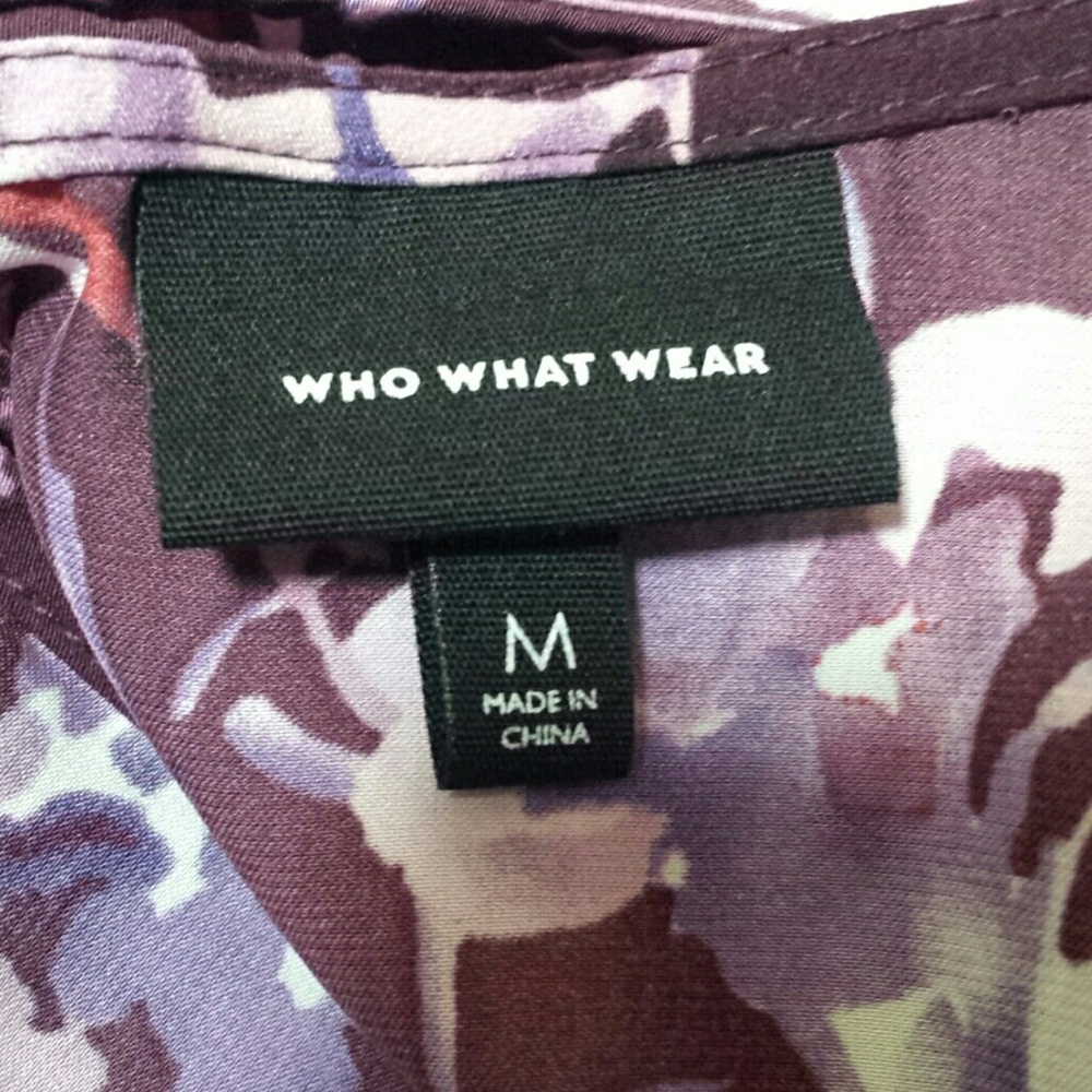 NWOT Who What Wear floral dress size M - Picture 7 of 7